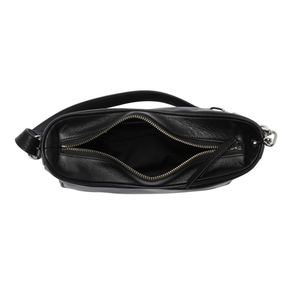 NWT $395 MARC JACOBS Tempo Baguette Shoulder Bag in Black! - Picture 5 of 9
